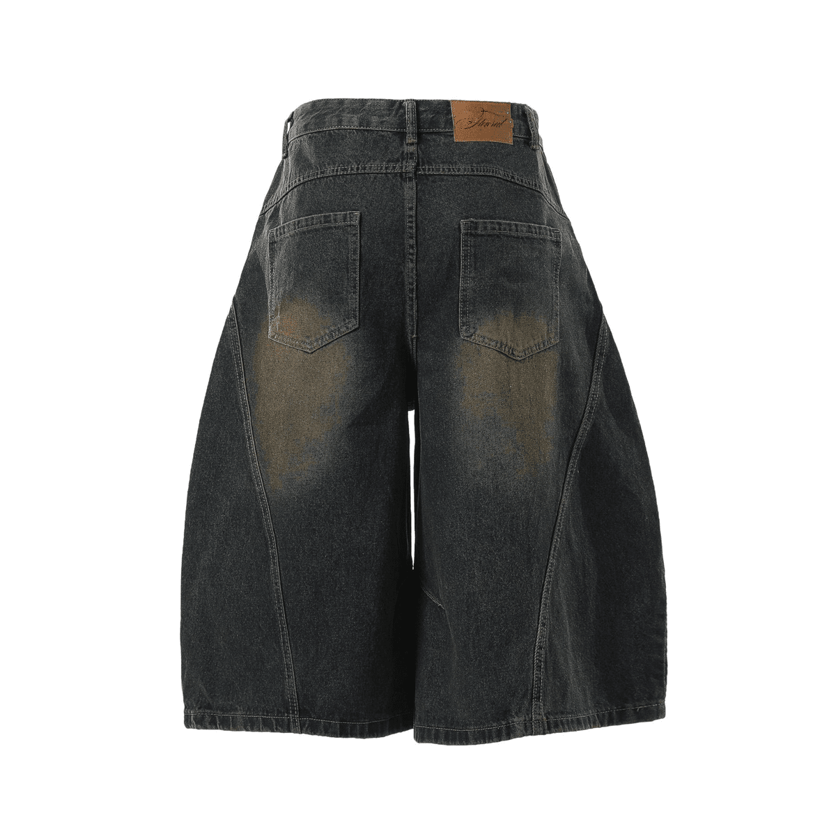 Curved Blade Denim Jorts