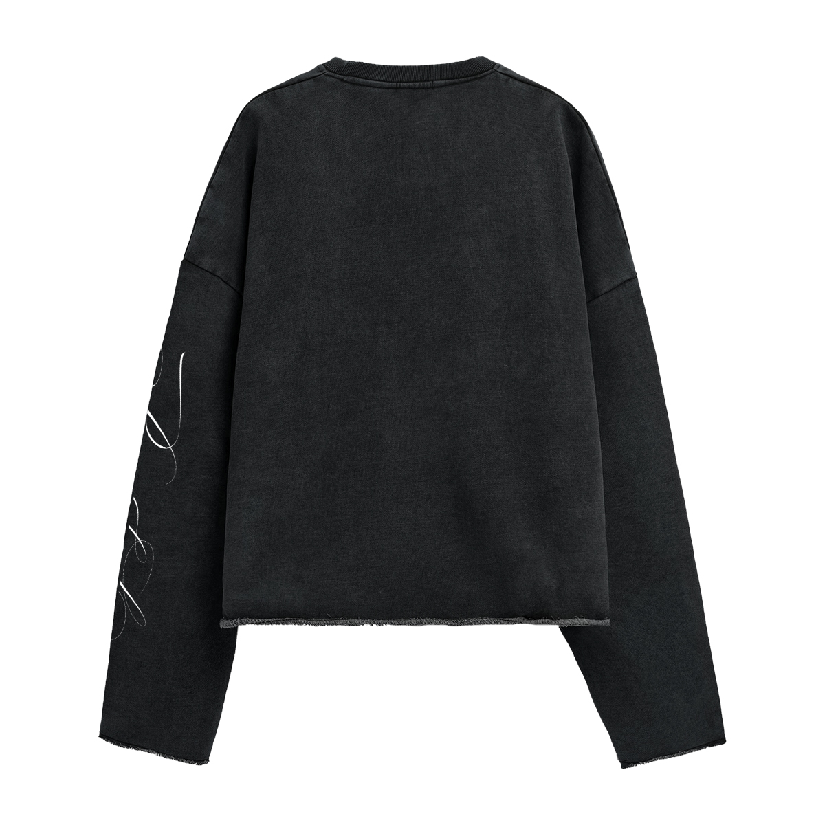 Peace & Love Washed Cropped Sweatshirt