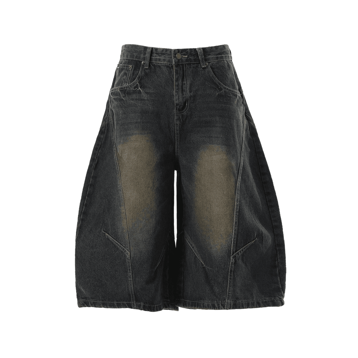 Curved Blade Denim Jorts