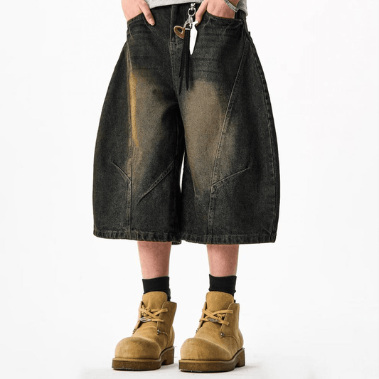Curved Blade Denim Jorts