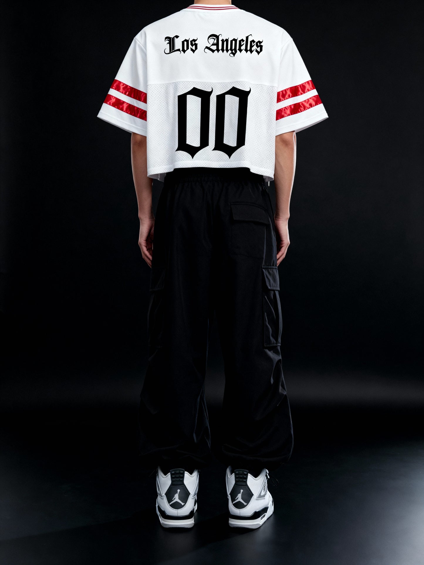 Oversized Cropped Mesh Shirt